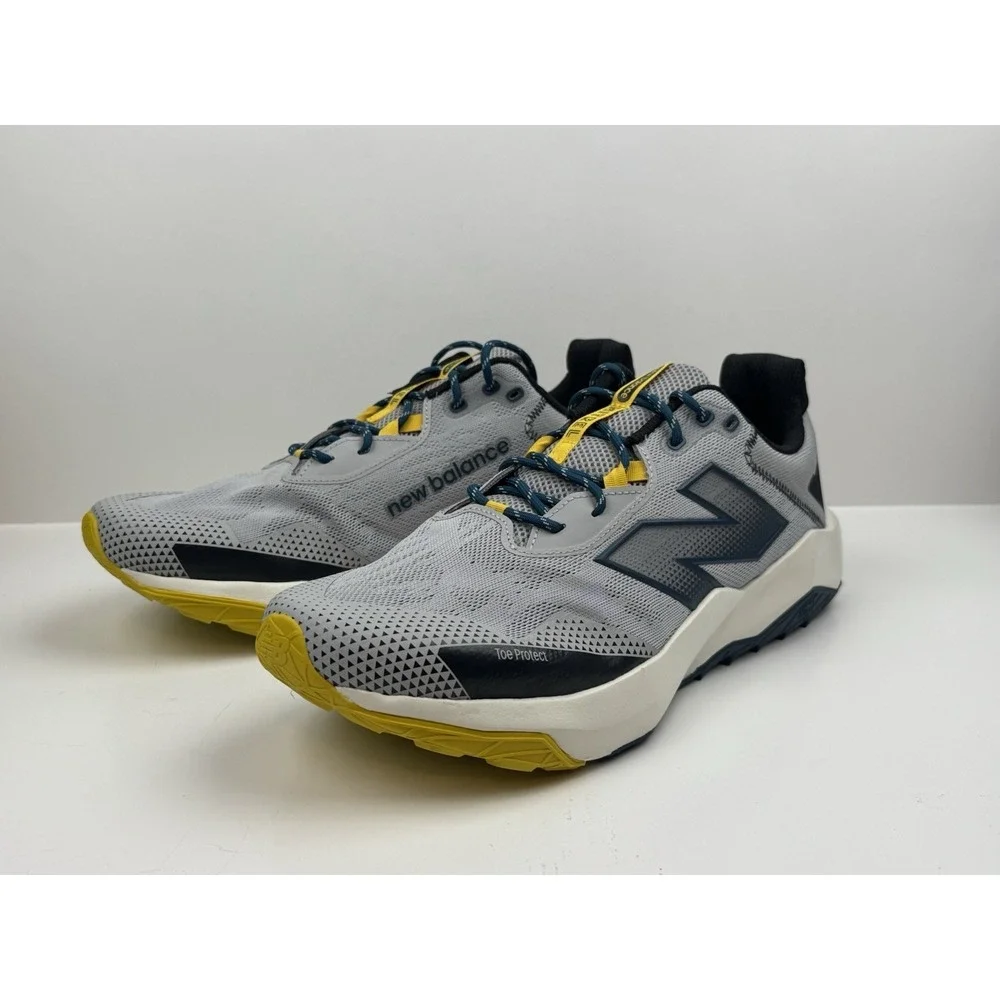 New Balance DynaSoft Nitrel v6 Trail Shoe Men Sz 11 4E Wide Grey/Green MTNTRLY6